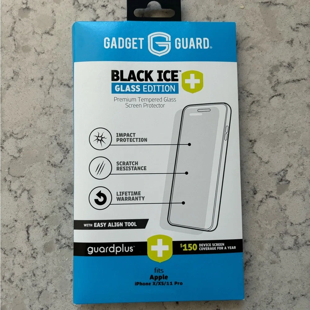 gadget guard black ice glass edition glass screen protector iphone X/XS/11 pro